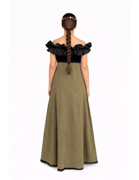 Costume medievale filatrice Agnes Nuovo